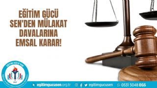 Sendikamızdan Mülakat Davalarına Emsal Karar!