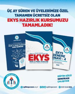 Eğitim Kurumlarına Yönetici Seçme Sınavı (EKYS) Hazırlık Kursu