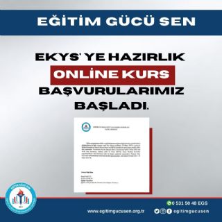 Ekys' Ye Hazırlık Online Kurs Başvurularımız Başladı