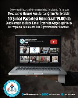 Göreve Yeni Başlayan Öğretmenlerimiz İçin Mevzuat Ve Hukuk Eğitimi