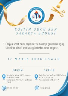 Güçlü Yarınlara Birlikte: Birinci Olağan Genel Kurul Seçimimiz