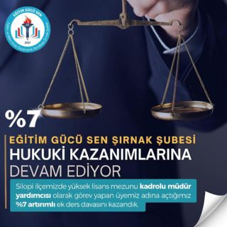 Hukuki Kazanımlarımız Devam Ediyor.