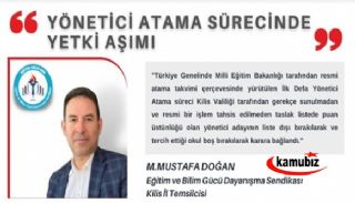 İl Milli Eğitim Yönetici Atama Sürecinde Yetki Aşımı İddiası