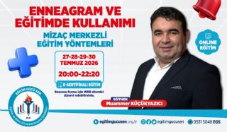 İşimiz Gücümüz Eğitim: Enneagram Ve Eğitimde Kullanımı Eğitimi Başlıyor!