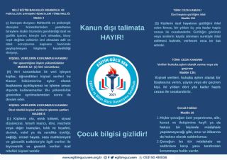 Kanun Dışı Talimata Hayır!