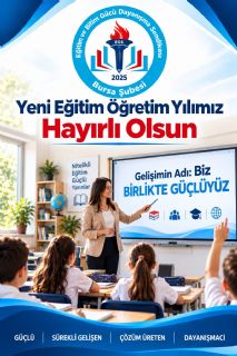 Kıymetli Meslektaşlarımız 2026-2027 Eğitim Öğretim Yılı Tüm Paydaşlarımıza Hayırlı Olsun.