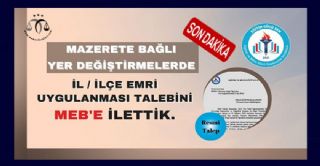 Öğretmenler İçin İl-ilçe Emri Talebinde Bulunuldu