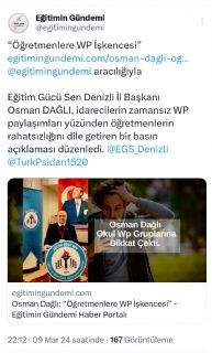 “öğretmenlere Wp İşkencesi”