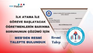 Öğretmenlerin Barınma Sorunu Hakkında MEB'den Talepte Bulunduk