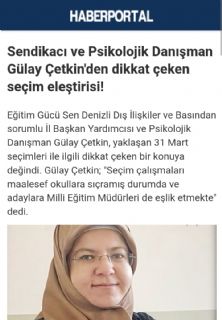 Okulda Seçim Çalışması Olmaz Efendim