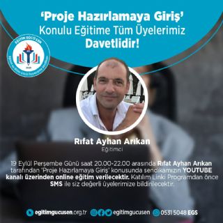 Proje Hazırlamaya Giriş Eğitimi