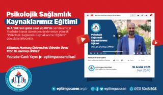 Psikolojik Sağlamlık Kaynaklarımız Eğitimi Başlıyor!
