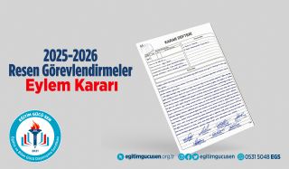 2025-2026 Resen Görevlendirmeler Eylem Kararı