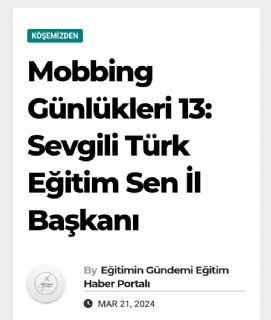 Sevgili Türk Eğitim Sen İl Başkanı