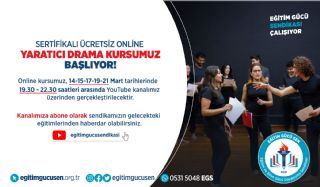 Ücretsiz Yaratıcı Drama Eğitimi Başlıyor!