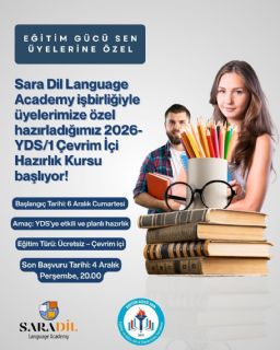 Üyelerimize Özel Ücretsiz Online Yds Hazırlık Kursu