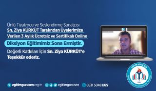 Uzman Oyuncu Ziya Kürküt'ün Sunduğu Sertifikalı Diksiyon Eğitimi