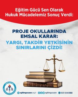 📢 Proje Okullarında Emsal Karar!